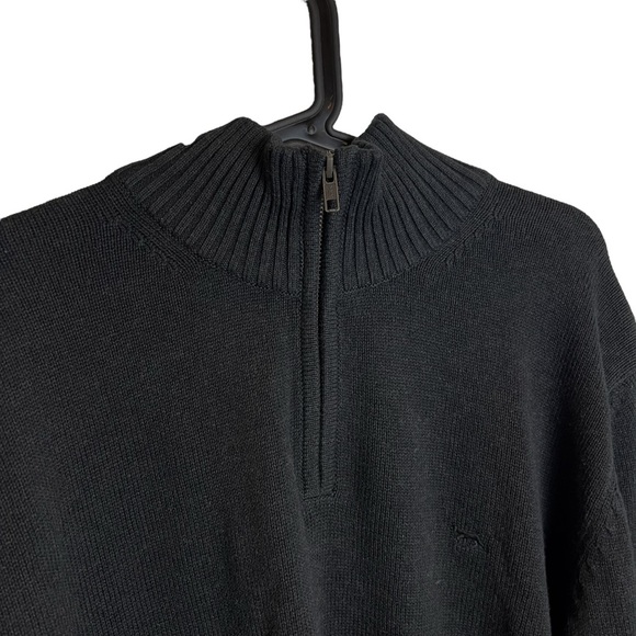 Rodd & Gunn 1/4 zip knit cotton sweater Mens size medium Granite dark gray - Picture 4 of 8